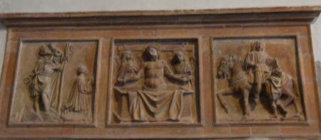 Trittico in terracotta